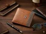 Executive  synthetic Leather Wallet for Men – Premium Bifold Wallet with Contrast Panel
