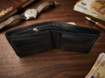 Premium Genuine Leather Bifold Wallet for Men – Slim Minimalist Wallet | Classic Black - Image 2