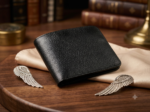 Premium Genuine Leather RFID Bifold Wallet – Classic Black | Slim, Secure & Timeless - Image 2