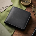 Premium Genuine Leather Bifold Wallet for Men – Slim Wallet | Classic Black