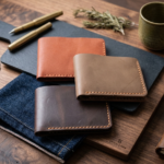Handcrafted Genuine Leather Bifold Wallet for Men – Premium Full-Grain Leather | Available in Tan, Brown & Dark Brown