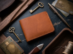 Handcrafted Genuine Leather Bifold Wallet for Men – Premium Full-Grain Leather | Available in Tan, Brown & Dark Brown - Image 4
