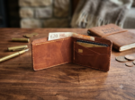 Handcrafted Genuine Leather Bifold Wallet for Men – Premium Full-Grain Leather | Available in Tan, Brown & Dark Brown - Image 5