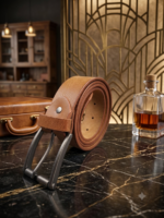 Classic Vintage Brown Genuine Leather Belt for Men | Premium Casual & Formal Belt with Metal Buckle - Image 2