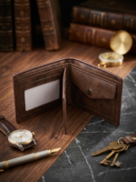 Executive  synthetic Leather Wallet for Men – Premium Bifold Wallet with Contrast Panel - Image 6