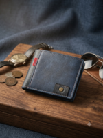 Executive  synthetic Leather Wallet for Men – Premium Bifold Wallet with Contrast Panel - Image 7