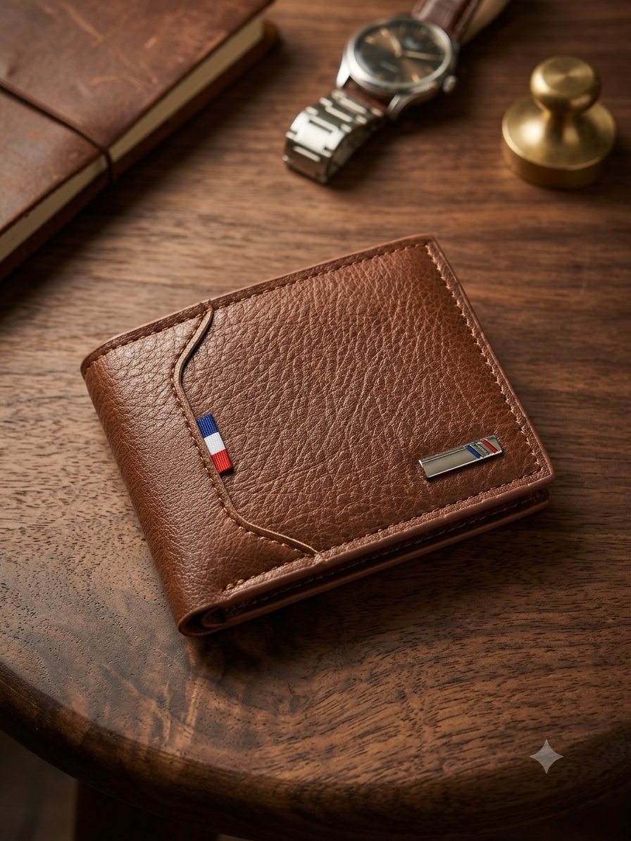 1000298580 Premium pu Leather Men’s Wallet – Classic Bi-Fold Wallet - Image 1