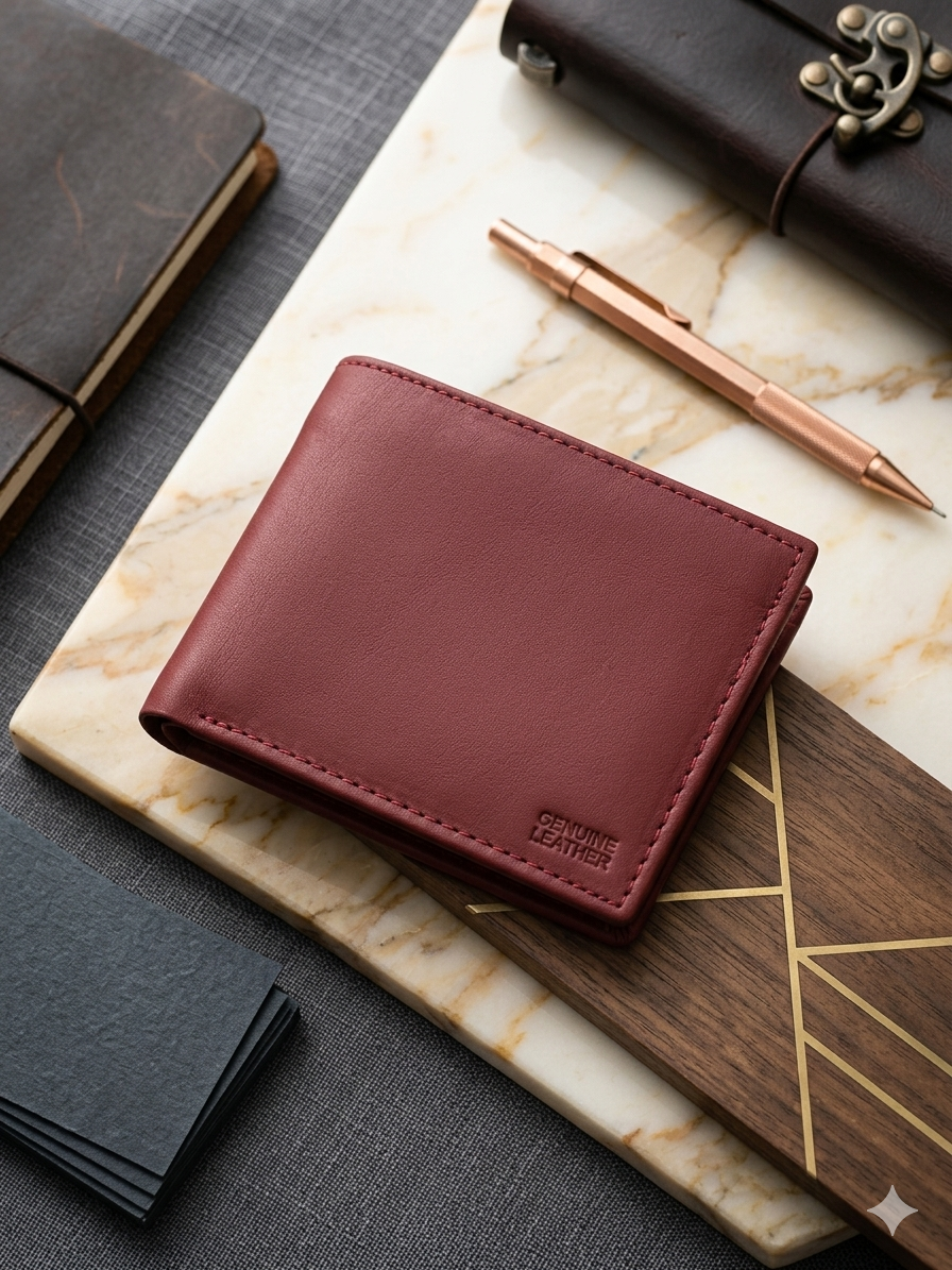 1781453146699 Premium PU Leather Men’s Wallet – Classic Bi-Fold Wallet with Durable Stitching - Image 1