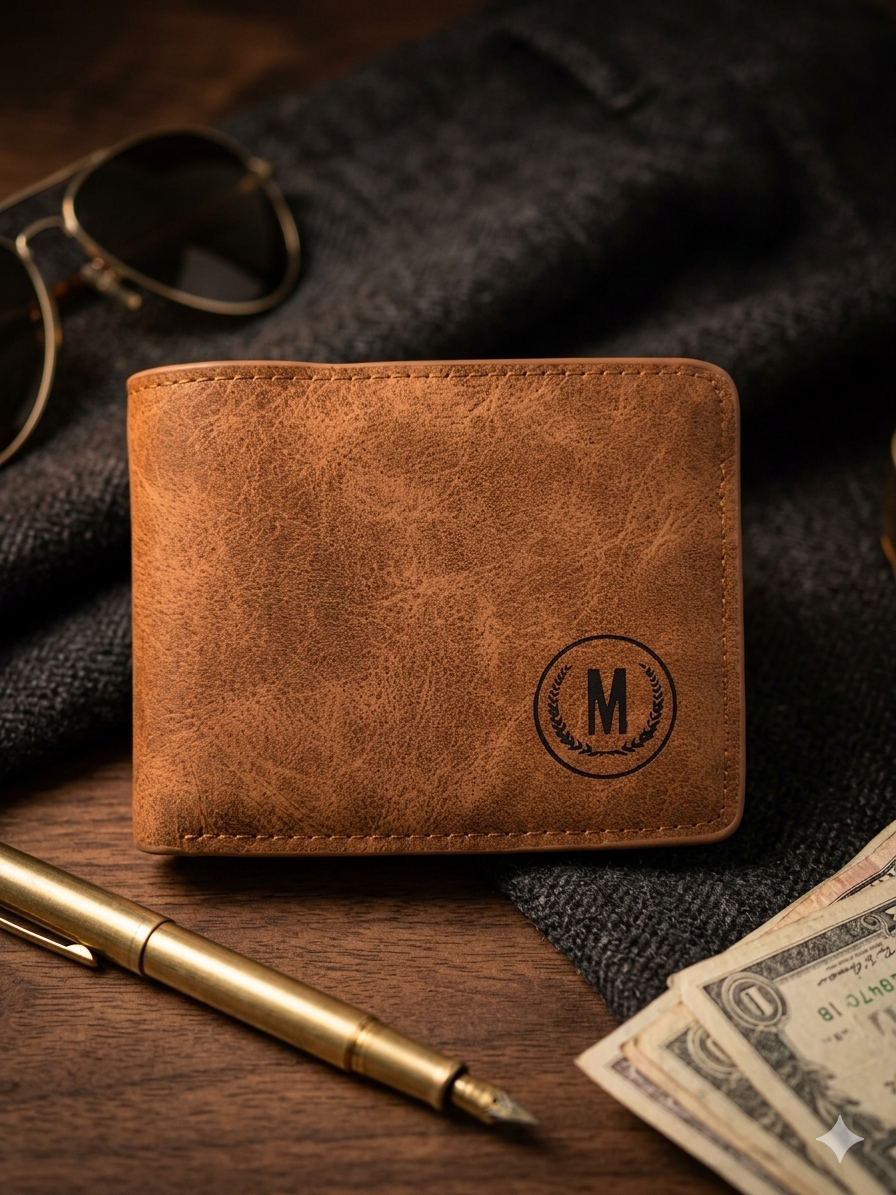 1781454861002 Pu Leather Men’s Wallet – Classic Bi-Fold Wallet - Image 1